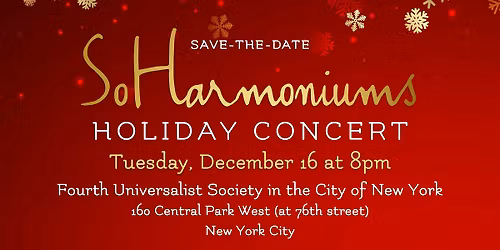 SoHarmoniums Women's Choir:  20th Anniversary Winter Concert