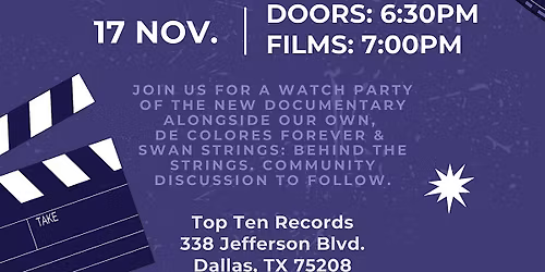 De Colores Presents:  Selena Y Los Dinos Documentary Movie Night