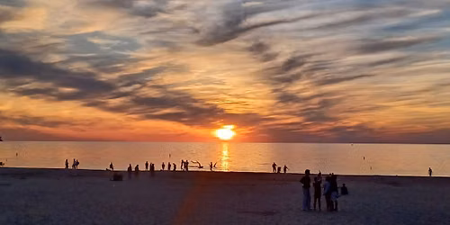 Edgewater Beach Sunset Drum Circle 