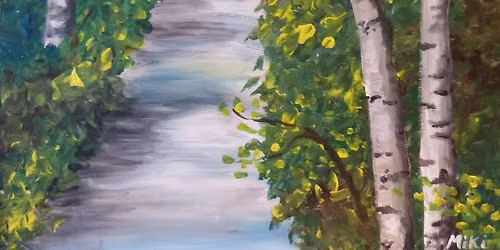 Trail Through the Woods - Painting with Miki