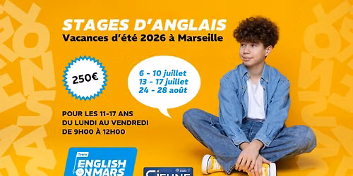 STAGE D'ANGLAIS DES VACANCES D'\u00c9T\u00c9 (ADOS)