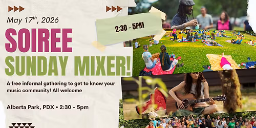 Songwriter Soiree Spring Mixer In the Park \u2014 FREE Community event 
