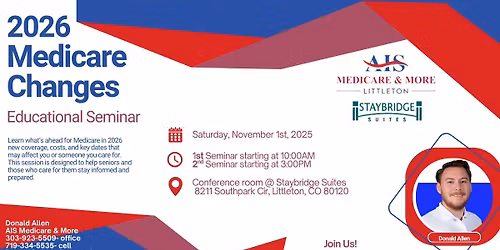2026 Medicare Updates: Session 1, 10AM