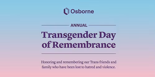 Osborne 2025 Transgender Day of Remembrance