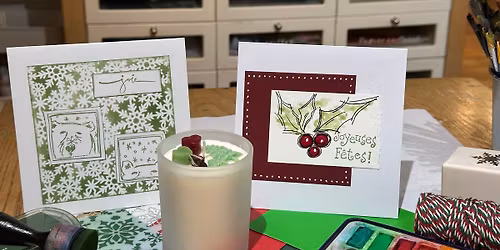 Cr\u00e9ation de cartes de No\u00ebl et fabrication de chandelle