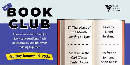 FREE & Open to All: Monthly Book Club \ud83d\udcd6