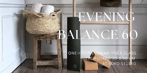 Evening Blance 60-Thursday evening yoga