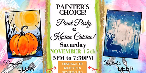 Paint Party at Kusina Cuisine!- Jacksonville, AR
