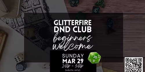GlitterFire DND Club - Beginner Welcome (Adults Only)