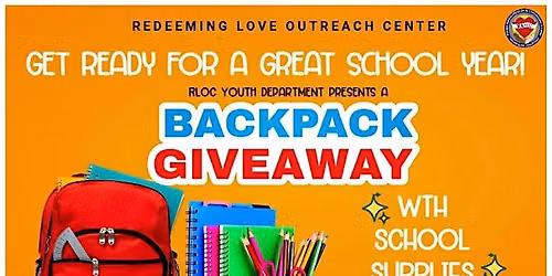 School Back Pack Drive