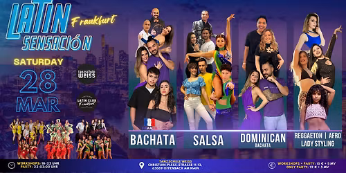 \u25d0  LATIN SENSACI\u00d3N Frankfurt \u25d1 3 Floors!
