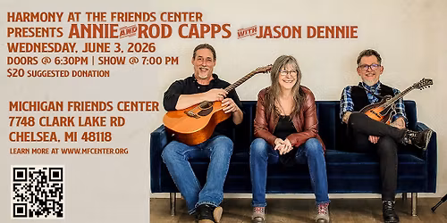 Annie & Rod Capps with Jason Dennie @ Michigan Friends Center