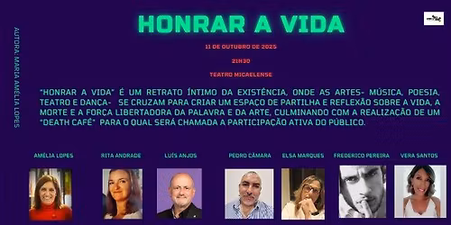 HONRAR A VIDA- Performance poético-musical e teatral