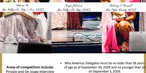 Miss Vallejo\/Tri-City and Miss Napa County Competition