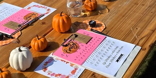 Brush Lettering & Pumpkin Lettering for Beginners at Colony Acres