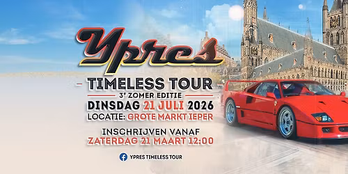 Ypres Timeless Tour \ud83c\udfc1 DINSDAG 21 JULI 2026 \ud83c\udde7\ud83c\uddea