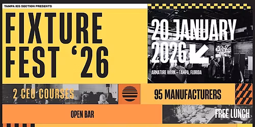 Save The Date: IES Tampa Fixture Fest 26' (Formerly Vendor Showcase)