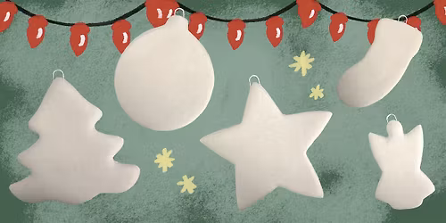 Ceramic Pottery Painting Workshop: Porcelain Christmas Ornaments