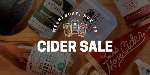 Clarksburg Cider Sale