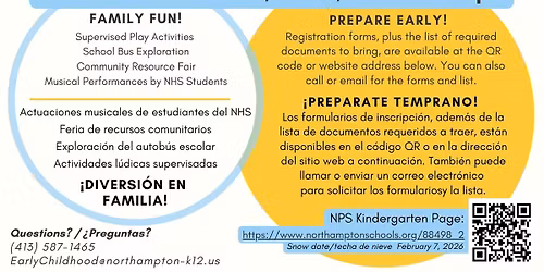 Northampton Public Schools' Kindergarten Registration & Celebration!