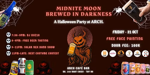MIDNITE MOON: BREWED IN DARKNESS Halloween Party @ARCH.