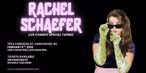 Rachel Schaefer | Stand-Up Comedy Special Taping