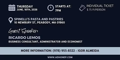 Igor -  ADHONEP BOSTON BUSINESS DINNER