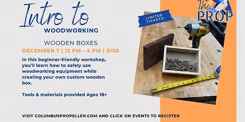 Intro to Woodworking: Wooden Boxes