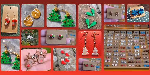 Christmas Polymer Clay Earring Workshop!