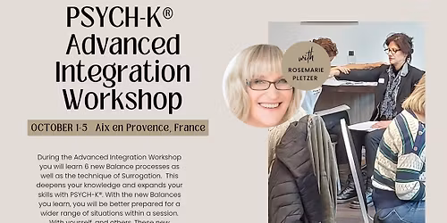 FRANCE  PSYCH-K\u00ae Advanced Integration Workshop