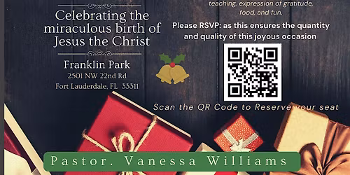 Biblical House of God None Other Church: Christmas Dinner