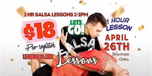 1hr. DANCE SALSA Lessons from 1:00PM to 2:00PM \u2764\ufe0fMeet New people!\u2764\ufe0f