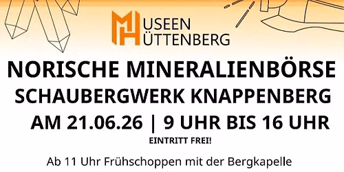 norische Mineralienb\u00f6rse mit Fr\u00fchshoppen in H\u00fcttenberg