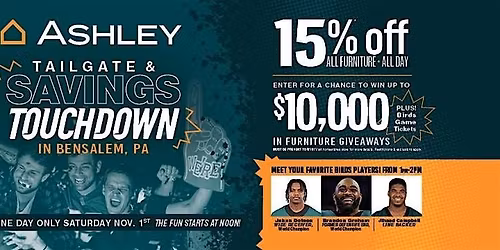 TOUCHDOWN SAVINGS TAILGATE!