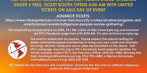 Indigenous Peoples Thanksgiving Sunrise Gathering