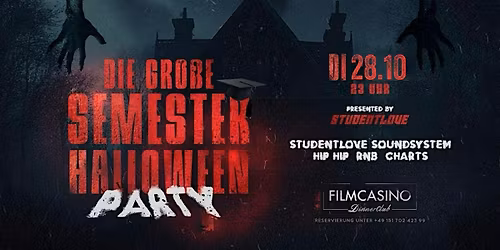 DIE GRO\u1e9eE SEMESTER HALLOWEEN PARTY by STUDENTLOVE