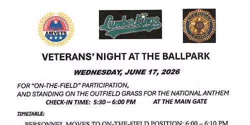 Veterans Night at the Ballpark