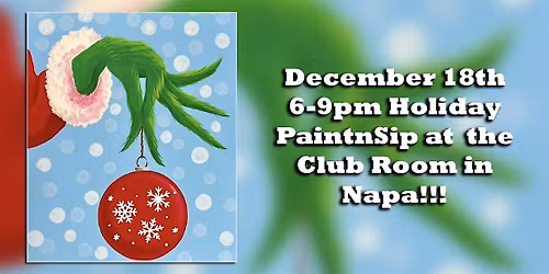 Holiday PaintnSip at The Club Room by Napa Valley Distillery