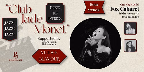 Jade Monet @ Fox Cabaret (w\/ Victoria Raskin & Haley Ahonen)