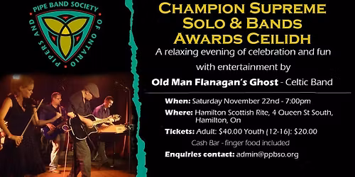 PPBSO 2025 Champion Supreme Awards Ceilidh