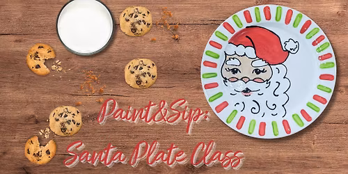 Paint&Sip: Santa Plate Class