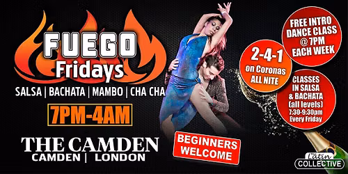 FUEGO Fridays I(SALSA, BACHATA, MERENGUE - REGGAETON) I FREE CLASS