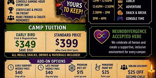 Heroes of Pensacola Dungeons and Dragons Summer Camp