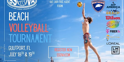 SSOVA's July 18\/19 Gulfport, Beach Volleyball Tournament