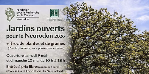 Jardin ouverts pour le Neurodon + Troc de plantes \/ graines \/ boutures
