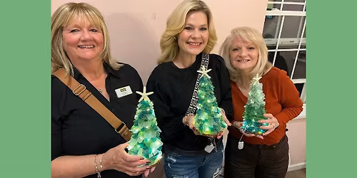 Christmas Sea Glass Tree Craft in Chagrin Falls