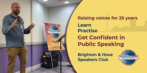 Brighton & Hove Speakers - Learn and Practise Public Speaking
