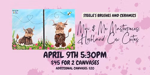 Mini & Me Masterpieces: Highland Cow Cuties