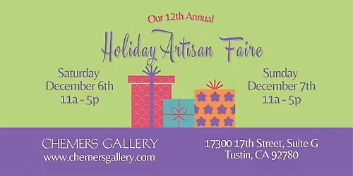 12th Annual Holiday Artisan Faire