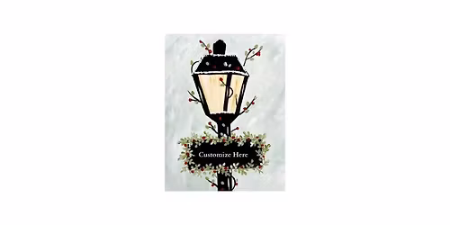 Customizable Christmas Lamppost at Bright Ideas Brewery In Westfield MA